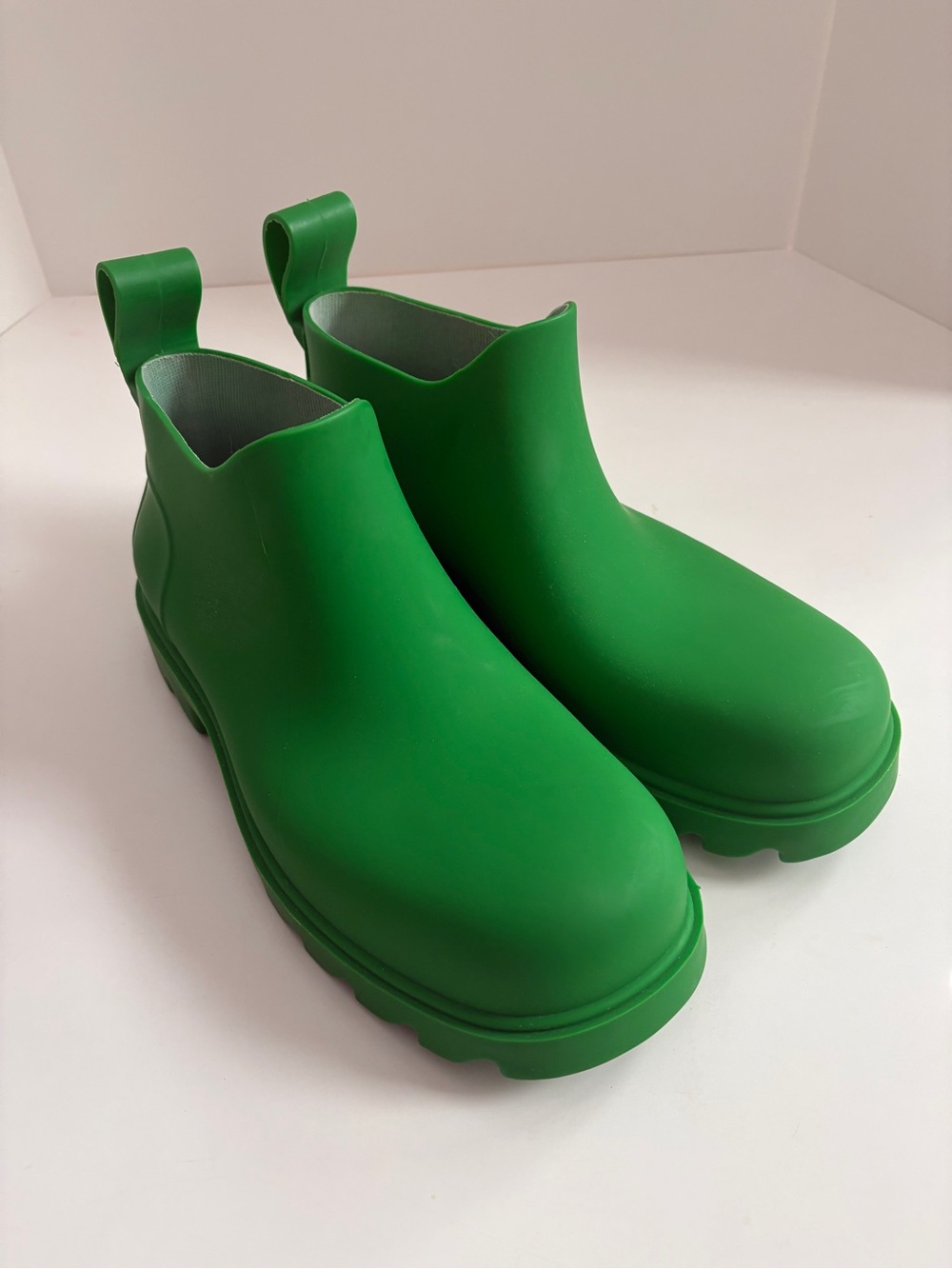 Free People High Street Lug Sole Green Womens Rain Boot Sz 39 / 8